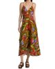 Farm Rio Women's Floral Linen A-Line Midi-Wrap Dress - 3