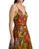 Farm Rio Women's Floral Linen A-Line Midi-Wrap Dress - 6