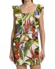 Farm Rio Women's Florart Sand Linen Minidress - 3