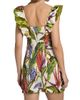 Farm Rio Women's Florart Sand Linen Minidress - 5