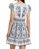 Farm Rio Women's Flowers Arch Ruffled A-Line Minidress - 5