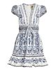 Farm Rio Women's Flowers Arch Ruffled A-Line Minidress - 8