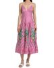 Farm Rio Women's Palm Tree Cutwork Striped Midi-Dress - 3