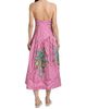 Farm Rio Women's Palm Tree Cutwork Striped Midi-Dress - 5