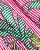 Farm Rio Women's Palm Tree Cutwork Striped Midi-Dress - 7