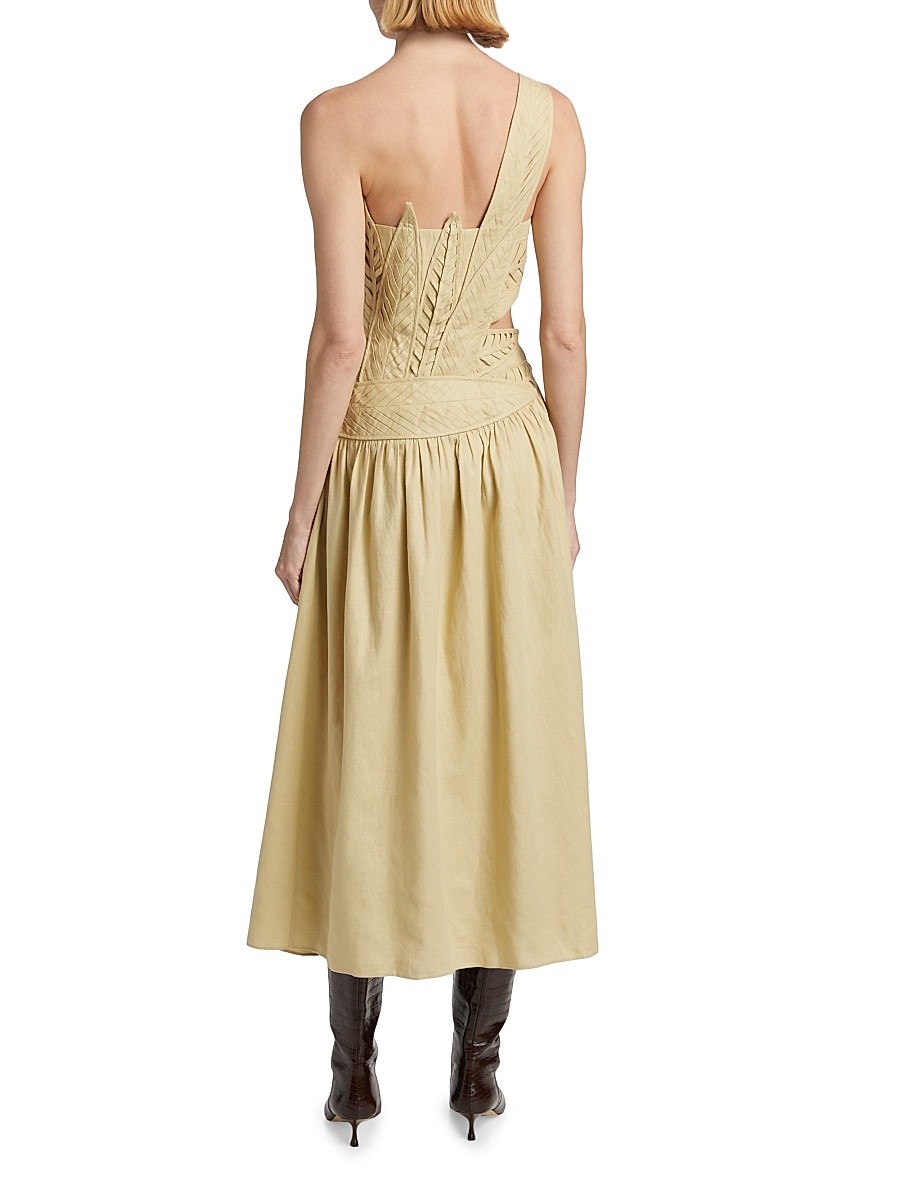 sachin and babi light blue dress Mare Mare Strapless Drop-Waist Bubble Midi Dress main image 1