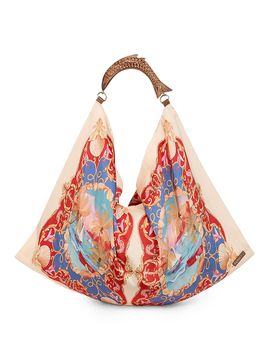 Farm Rio Women's Satin Scarf Medium Bag