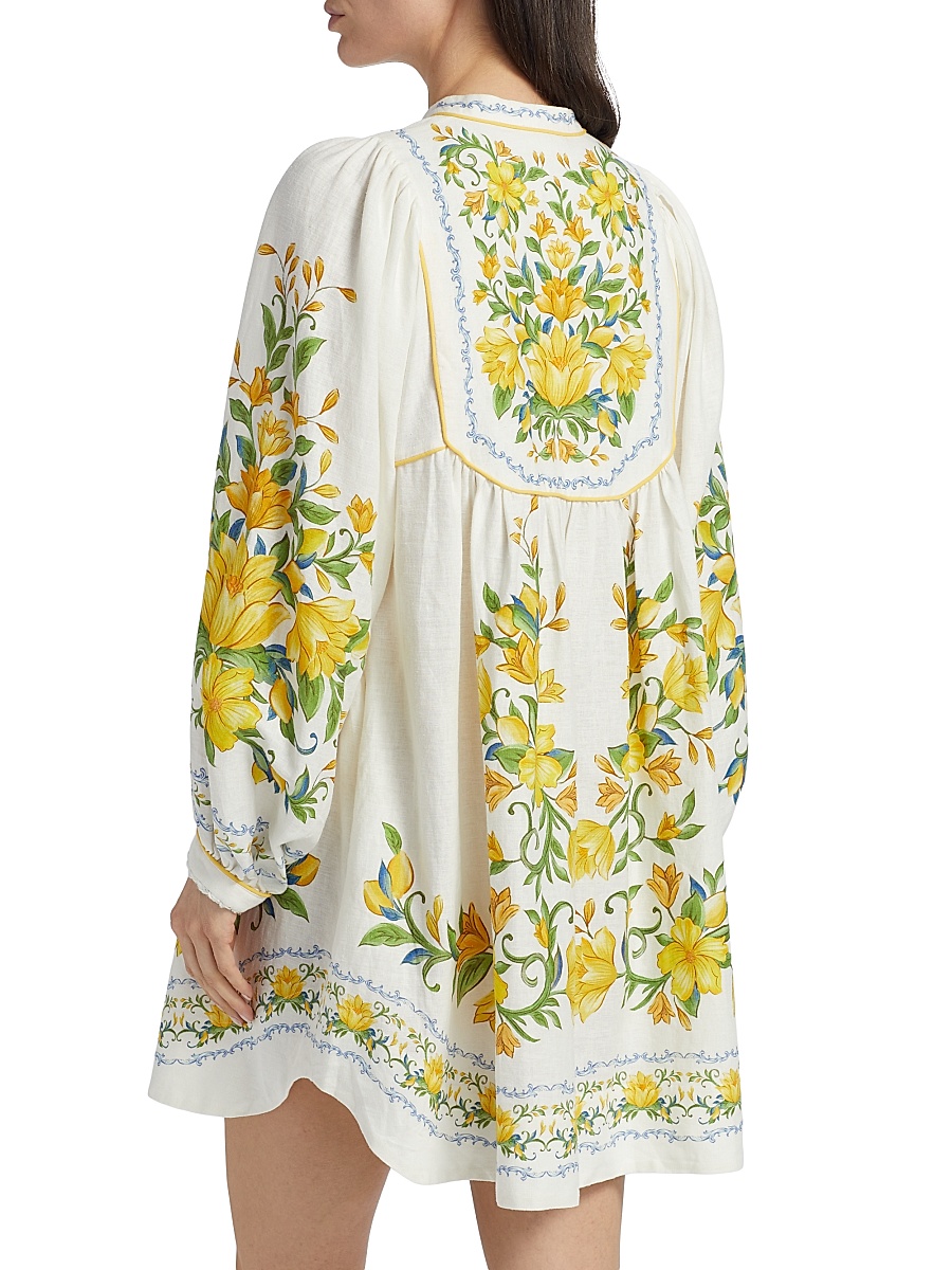 white christmas dresses Farm Rio Sicily Scarf Off-White Maxi Dress – Monelle Vermont