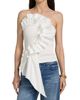 Farm Rio Women's Smocked Ruffled Cotton Strapless Top - 3