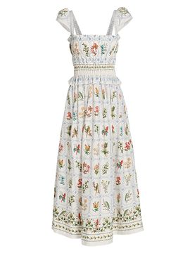 Farm Rio Women's Tropical Porcelain Maxi Dress
