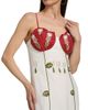Farm Rio Women's Tulip Richilieur Embroidered Linen Midi-Dress - 6