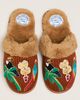 Farm Rio Wool Blend Faux Fur Slippers - 1