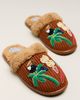 Farm Rio Wool Blend Faux Fur Slippers - 2