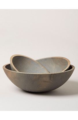 Farmhouse Pottery Farmhouse Pottery 12" Crafted Wooden Bowl