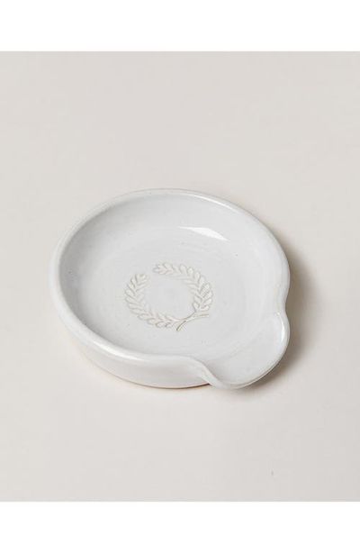 Farmhouse Pottery Farmhouse Pottery Laurel Glazed Stoneware Spoon Rest
