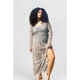 FASHION-SZN CURVE FASHION-SZN CURVE Spot Ring Detail Kaftan