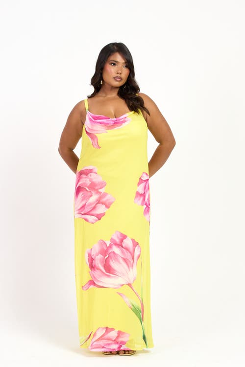 FASHION-SZN CURVE FASHION-SZN CURVE Statement Floral Strappy Maxi Dress