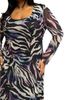Fashion-szn Curve Fashion-szn Curve Zebra Print Mesh Midaxi Dress - 3