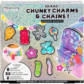 Fashion Angels Fashion Angels Chunky Charms & Chains, So Rad, Accessory Design Kit, Kids 8+