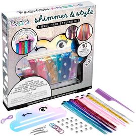 Fashion Angels Fashion Angels Tinsel Hair Styling Kit, Shimmer & Style, Fashion Beauty Craft