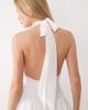 Fashionkilla Fashionkilla chiffon halterneck foldover detail ruffle skirt mini dress in white - 3