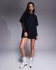Fashionkilla Fashionkilla cotton lace sleeves mini t-shirt dress in black - 1