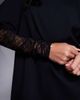 Fashionkilla Fashionkilla cotton lace sleeves mini t-shirt dress in black - 3