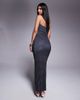 Fashionkilla Fashionkilla double sculpted slinky bandeau maxi dress in black polka dots - 4