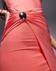 Fashionkilla Fashionkilla double sculpted slinky bandeau metal drape detail maxi dress in coral-Purple - 2