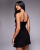Fashionkilla Fashionkilla double sculpted slinky bandeau ruched waist bodycon mini dress in black - 4
