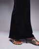 Fashionkilla Fashionkilla double sculpted slinky column mesh overlay maxi skirt in black - part of a set - 4