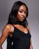 Fashionkilla Fashionkilla double sculpted slinky scarf detail cami top in black - 3