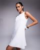 Fashionkilla Fashionkilla linen look smock mini dress in white - 3
