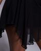 Fashionkilla Fashionkilla mesh overlay bandeau asymmetric frill hem mini dress in black - 3