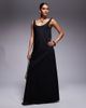 Fashionkilla Fashionkilla poplin scoop neck trapeze maxi dress in black - 1