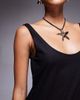 Fashionkilla Fashionkilla poplin scoop neck trapeze maxi dress in black - 4