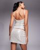 Fashionkilla Fashionkilla sequin micro mini skirt in silver - part of a set - 3