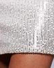 Fashionkilla Fashionkilla sequin micro mini skirt in silver - part of a set - 4