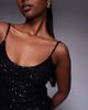 Fashionkilla Fashionkilla sequin scoop neck cami top in black - part of a set - 4
