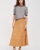 Favorite Daughter Aspen Faux Suede Midi Skirt - 1