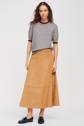 Favorite Daughter Aspen Faux Suede Midi Skirt