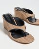 Favorite Daughter Favorite Daughter Emerson Too Sandals Dk Natural/Black - 5