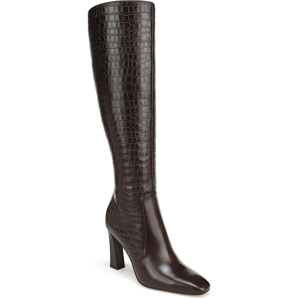 Favorite Daughter Favorite Daughter Hadley Croc Embossed Leather Knee High Boot