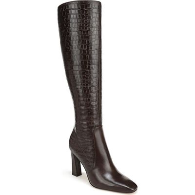 Favorite Daughter Favorite Daughter Hadley Croc Embossed Leather Knee High Boot