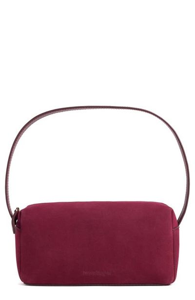 Favorite Daughter Favorite Daughter Small Suede Zip Top Shoulder Bag