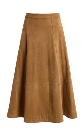 Favorite Daughter Favorite Daughter The Aspen Faux Suede Midi Skirt