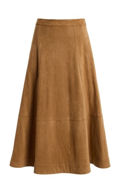 Favorite Daughter Favorite Daughter The Aspen Faux Suede Midi Skirt