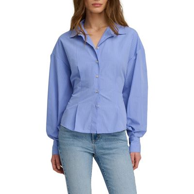 Favorite Daughter Favorite Daughter The Back Story Pleated Tie Back Shirt
