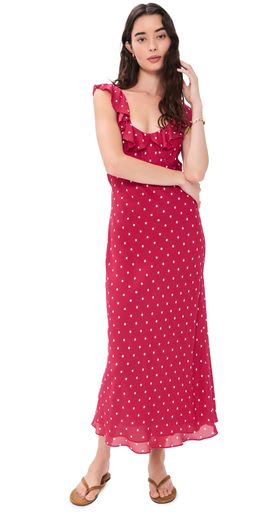 Favorite Daughter Favorite Daughter The Blossom Dress Raspberry/Ivory