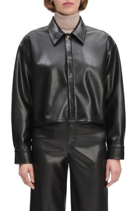 Favorite Daughter Favorite Daughter The Brady Faux Leather Shirt Jacket
